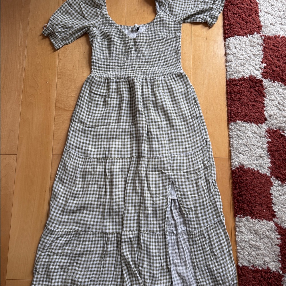 Abercrombie & Fitch gingham Midi Dress